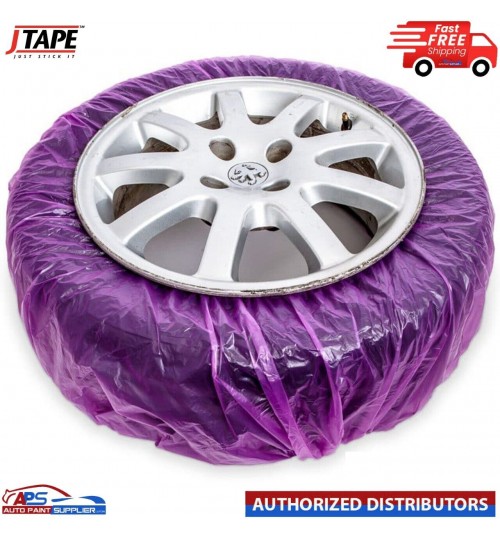 J TAPE ALLOY WHEEL MASKING SYSTEM WHEEL FILM 4 x PAINT ABSORBENT COVERS J TAPE